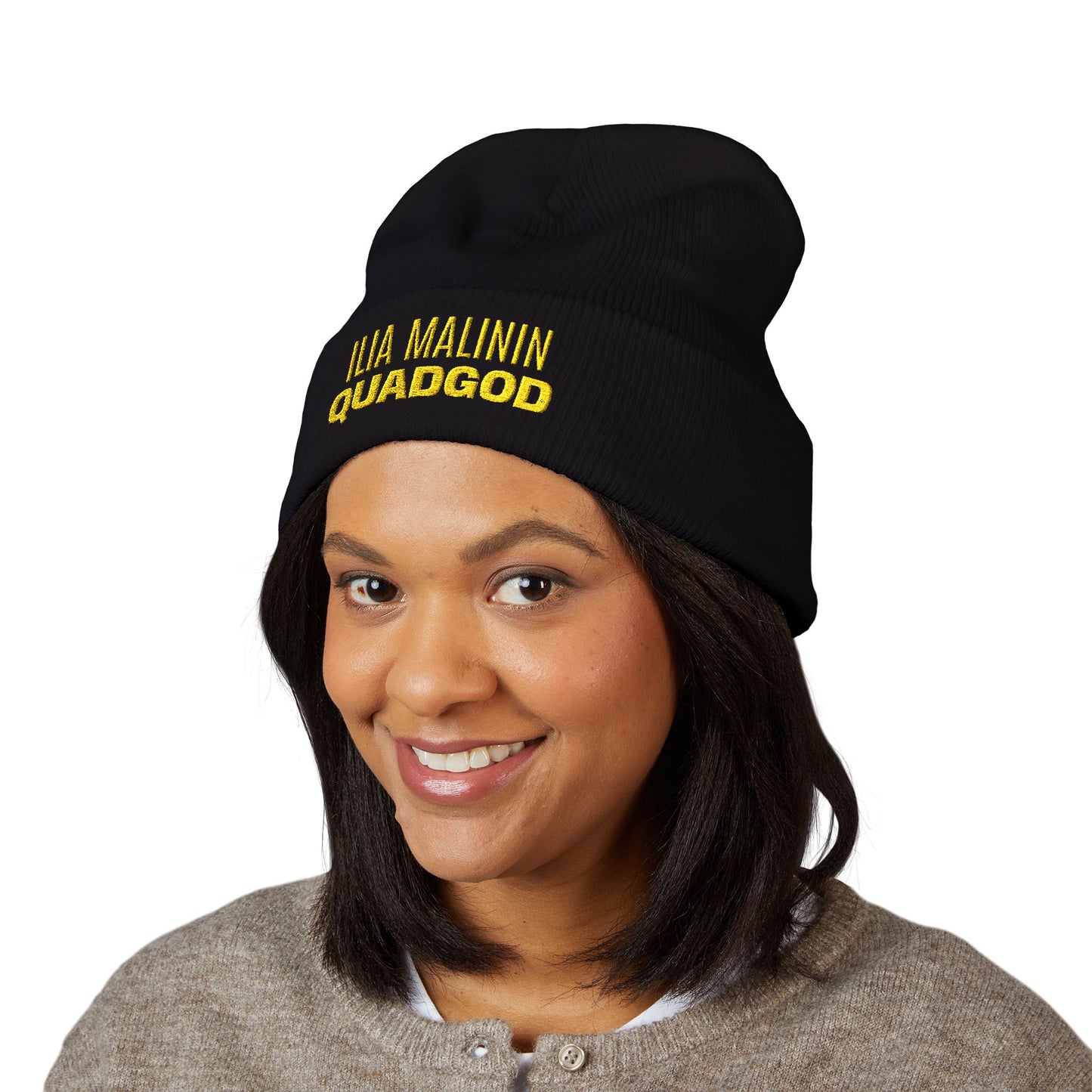 QuadGod-Ilia Malinin Classic Cuffed Beanie (Embroidery)