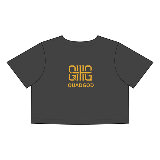 QuadGod-Ilia Malinin Women's Heavy Faded Crop Tee