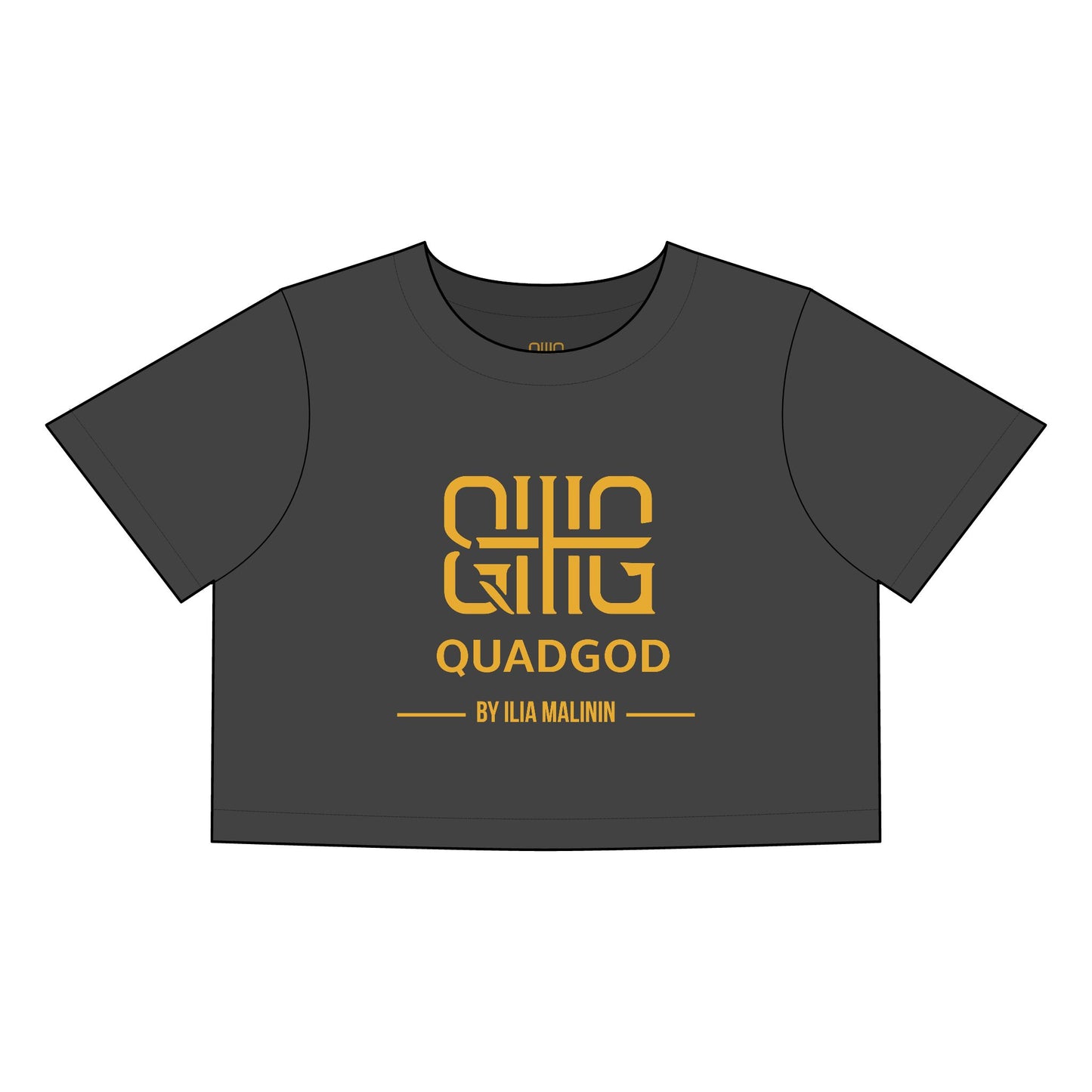 QuadGod-Ilia Malinin Women's Heavy Faded Crop Tee
