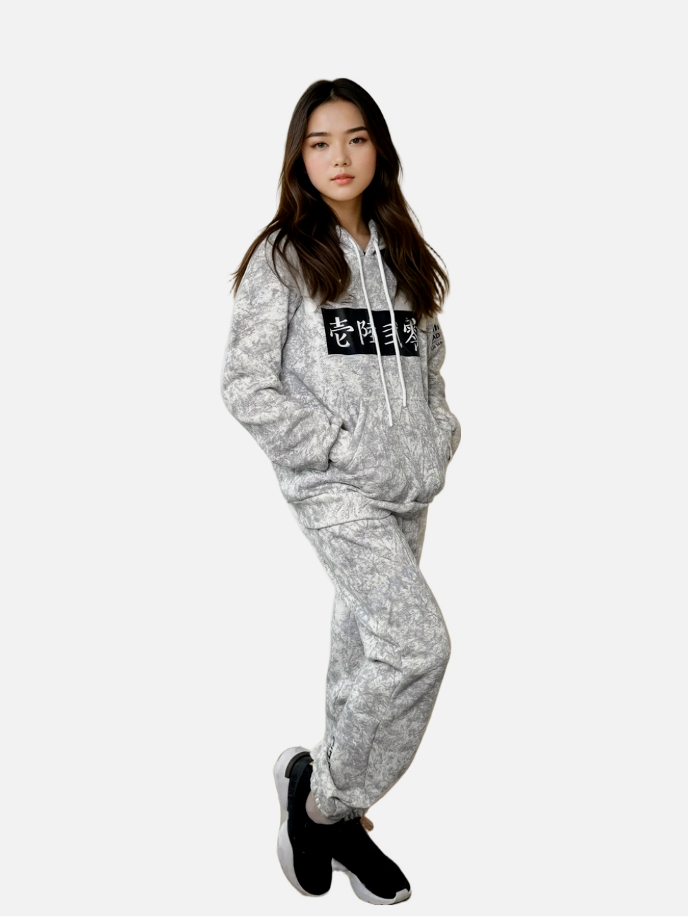 QuadGod-Ilia Malinin Youth Sportswear Set – White or Dark Gray Marble